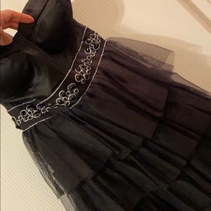 Black mini dress